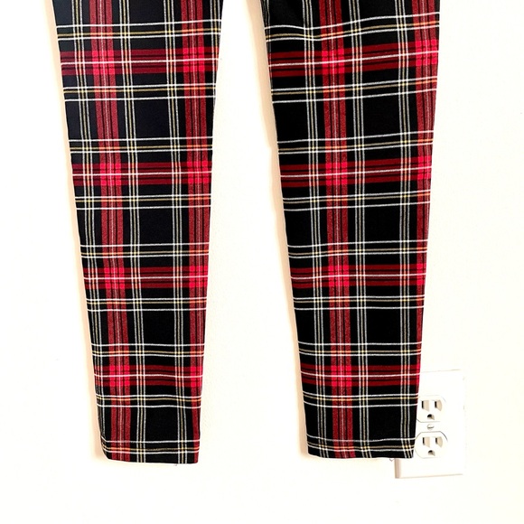 Zara Plaid Skinny Ankle Pants With Zipper Detail Size S EUC - Picture 10 of 10